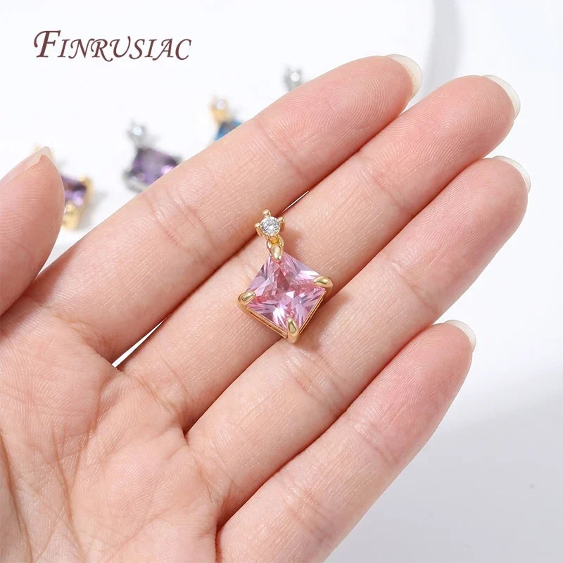 18K Gold Plated CZ Birthstone Charm – DIY Bracelet & Necklace