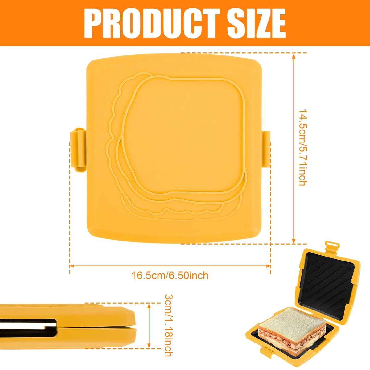 Nixie Microwave Sandwich Maker – Nonstick Crispy Toastie