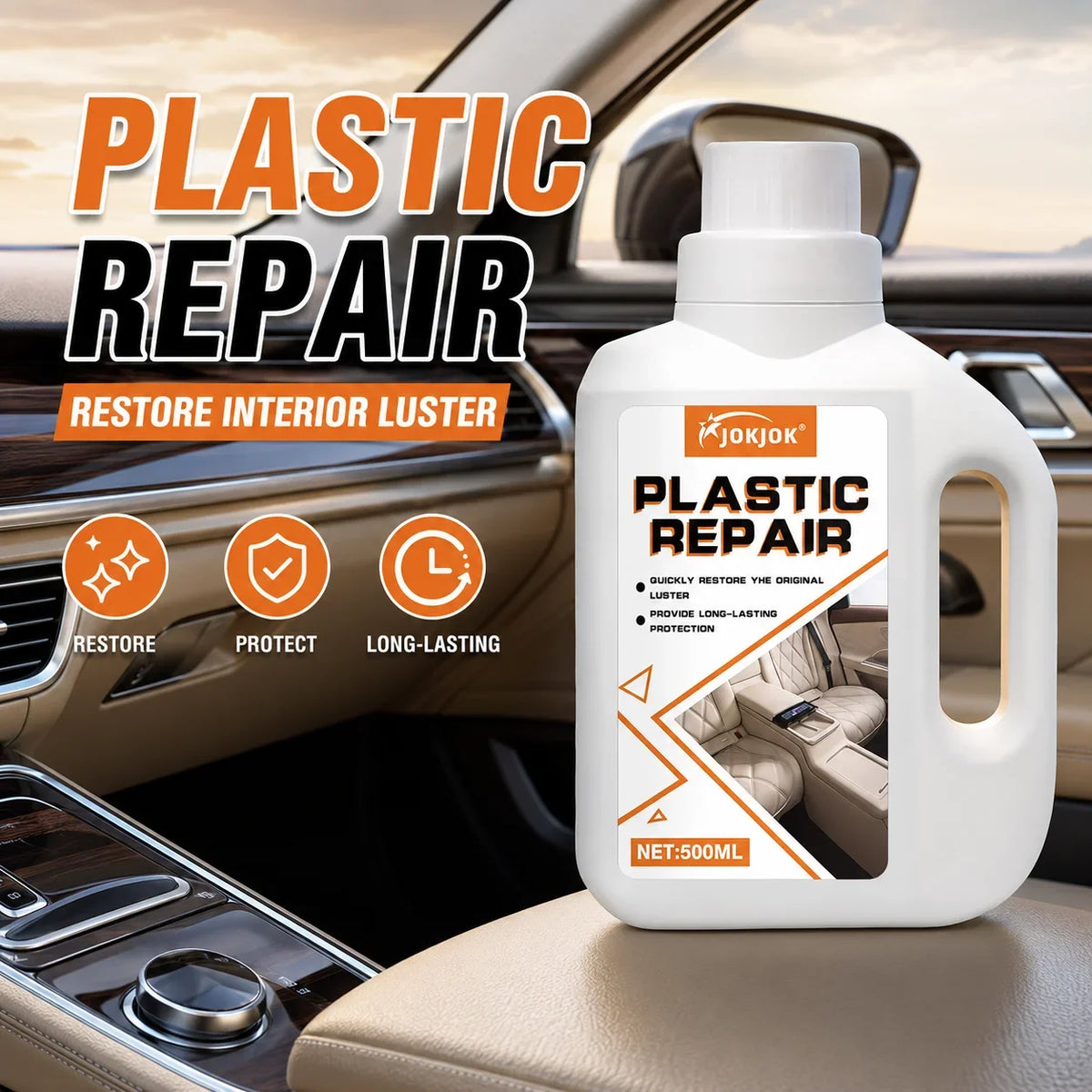 500ml Multipurpose Car Interior Cleaner & Polish Spray