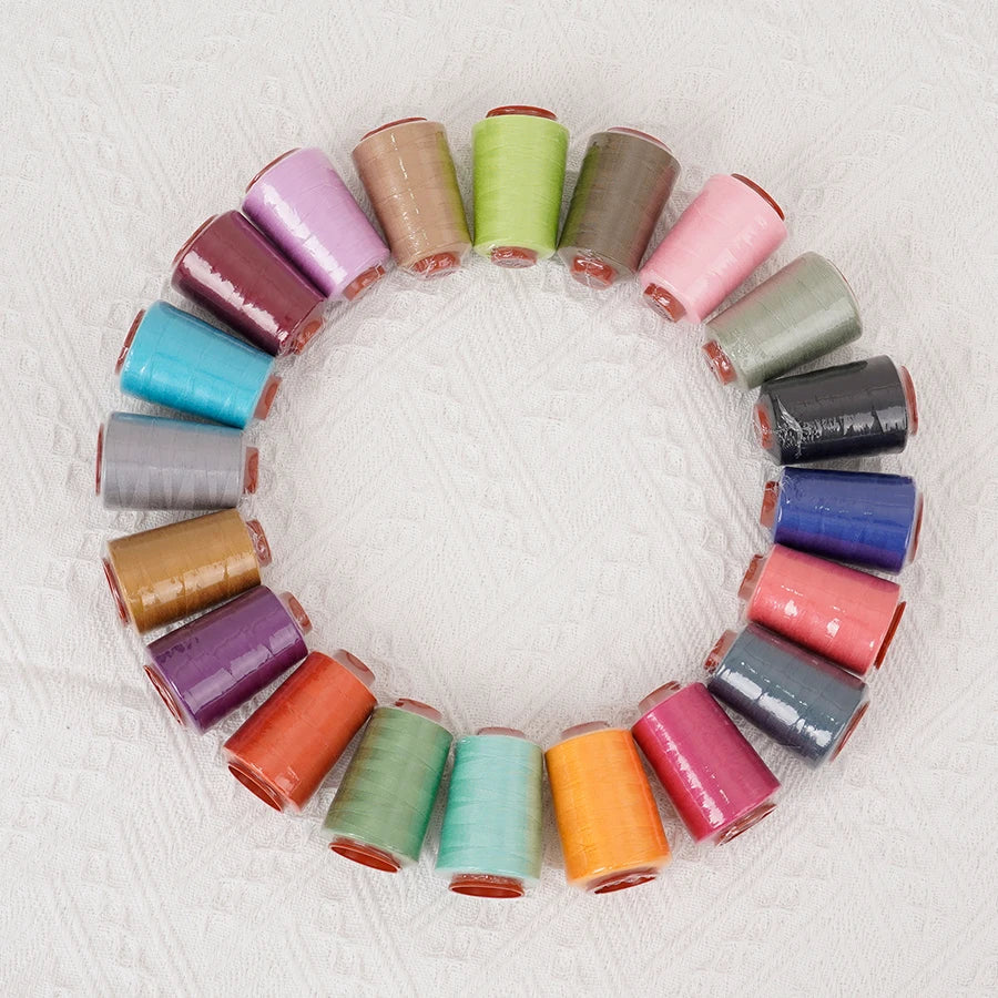 20-Color Polyester Sewing Thread Set – 800 Yds, 402 Cone
