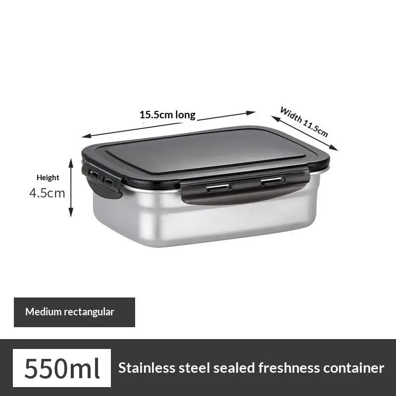 Stainless Steel Lunch Box Food Container with Secure Lid
