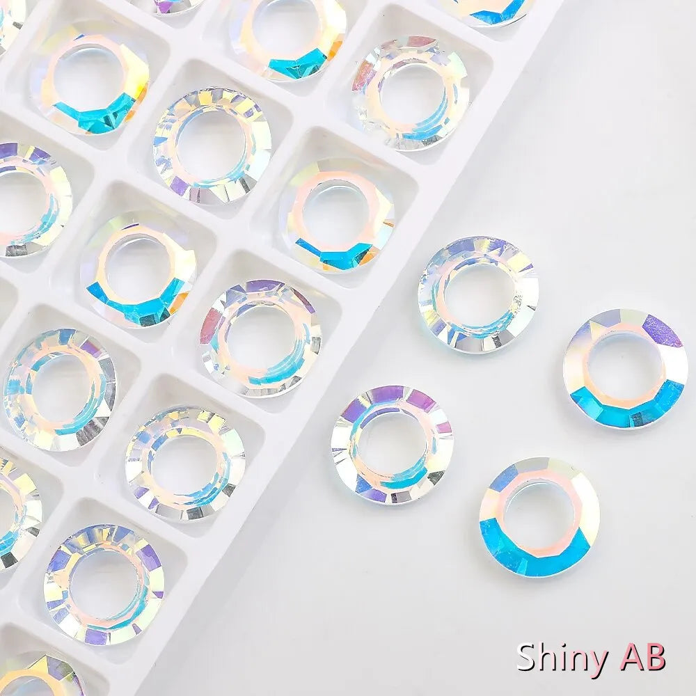 5PCS AB Crystal Round Glass Spacer Beads 14/20mm – DIY Jewelry