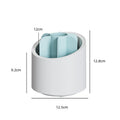 360° Rotating Makeup Brush Organizer | 7-Grid Desktop Holder