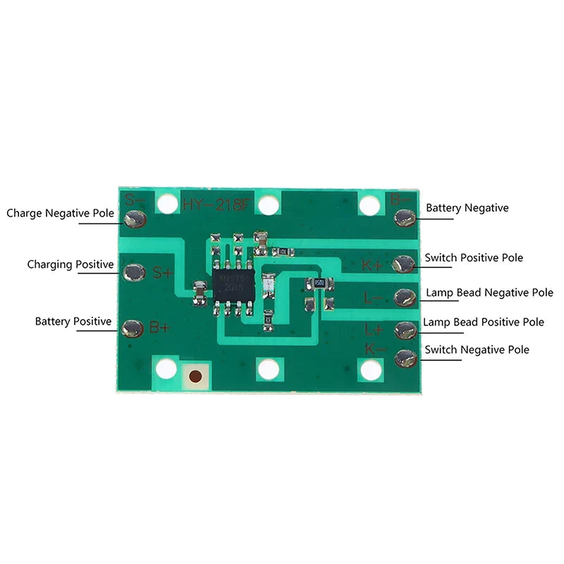 Universal 3.7V Headlamp Circuit Board – 3-Mode Zoom & Flash