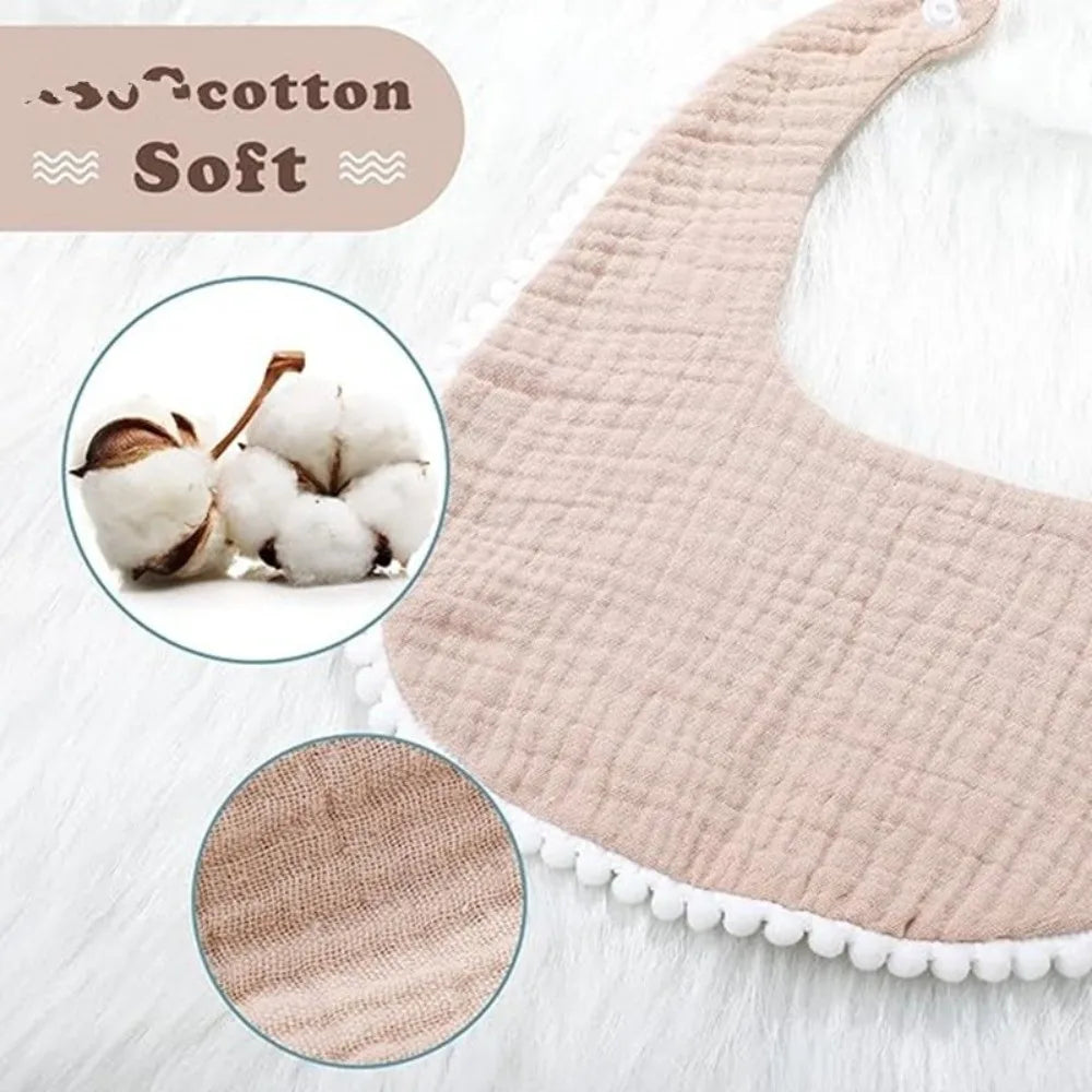 Soft Cotton Teething Bib 360° Wrap – Baby Boys & Girls 0–24M