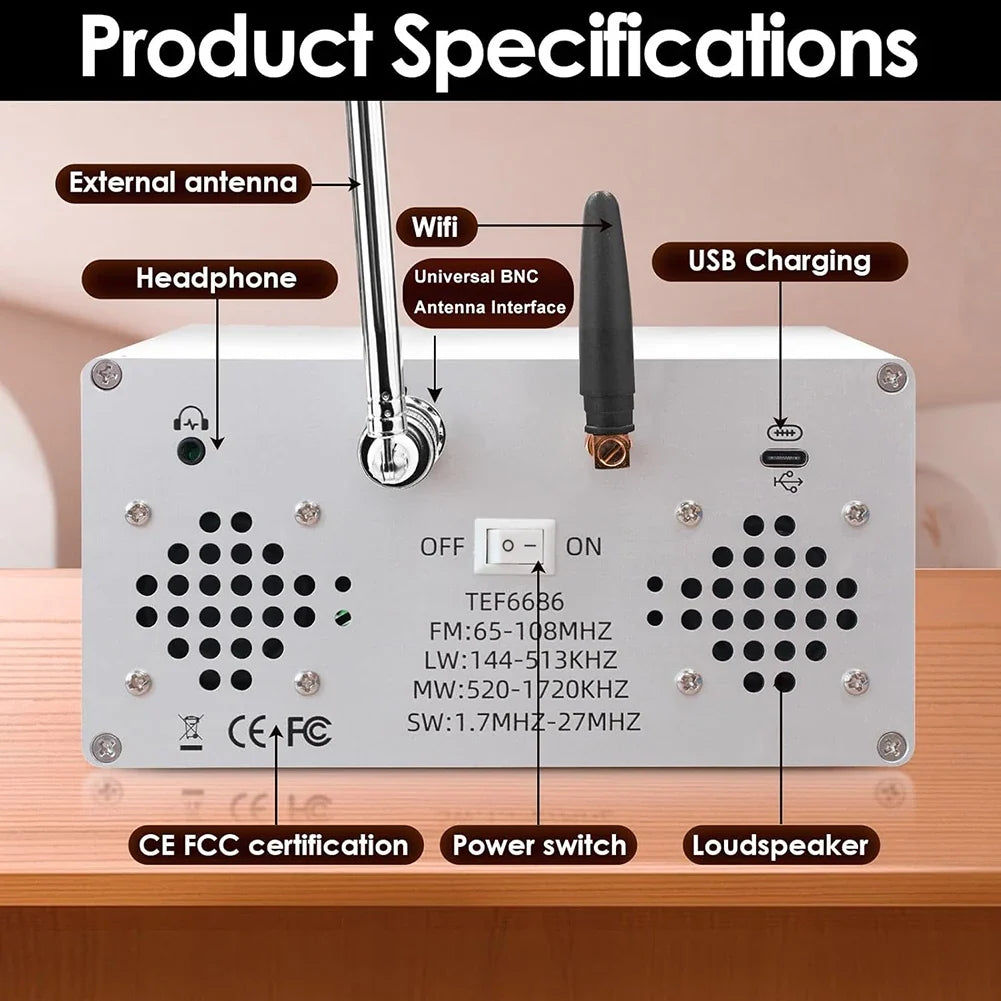 TEF6686 DSP Full-Band Shortwave Radio – AM/FM/SW/LW
