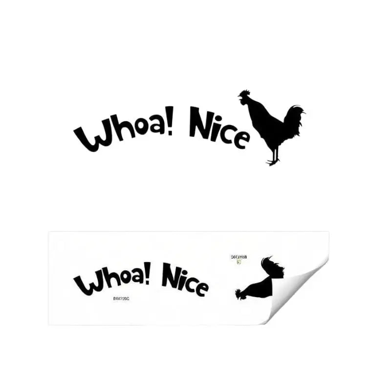 Rooster Toilet Seat Sticker – Removable Bathroom Decal 2 Pcs