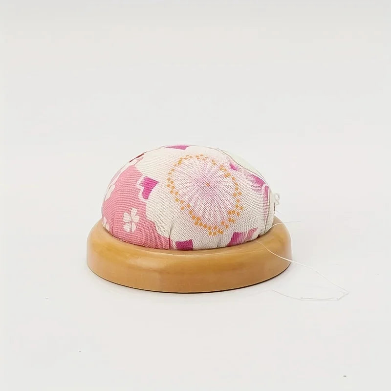 Wooden Base Pincushion – DIY Sewing Needle Storage Holder