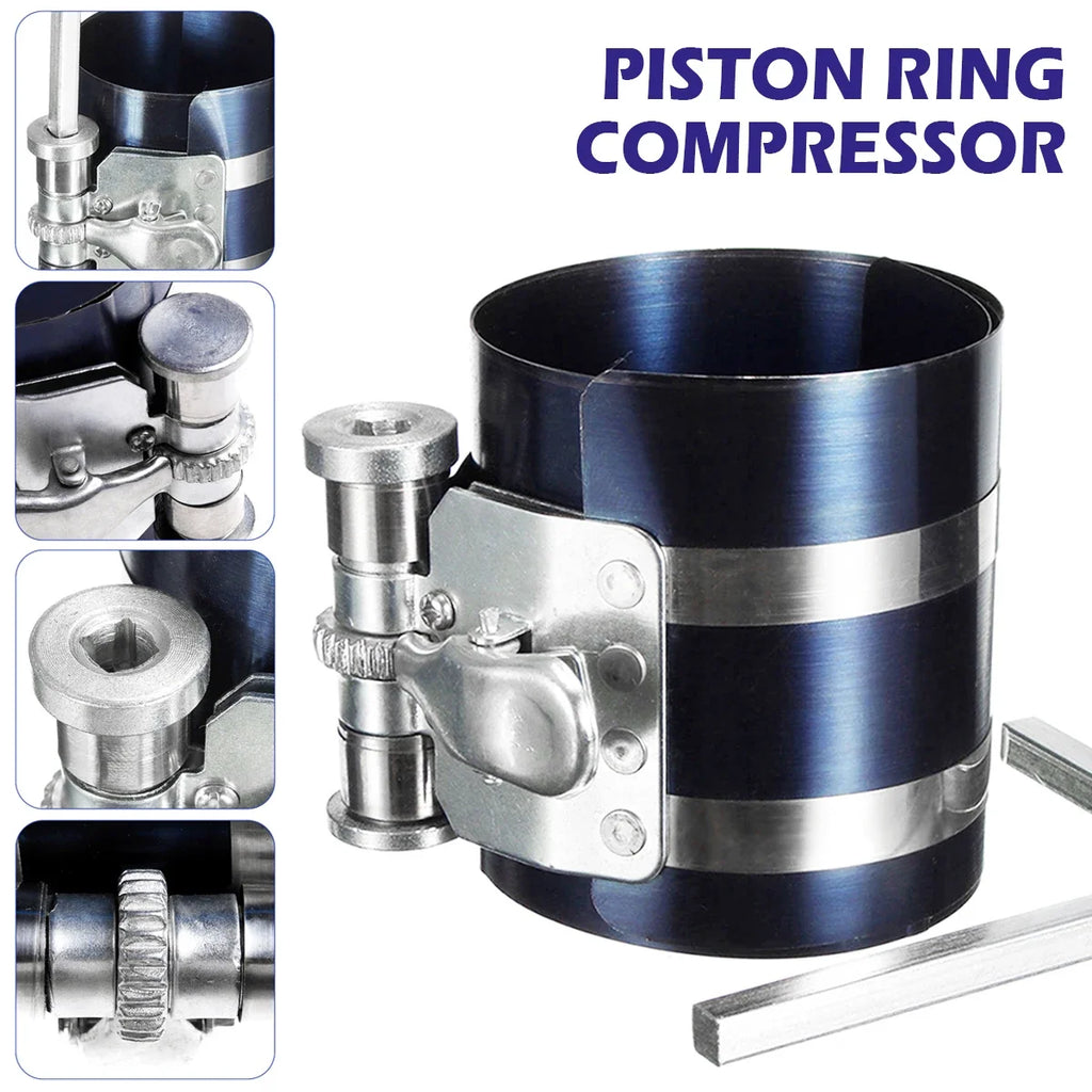 Piston Ring Compressor Ratchet Clamp 53–175mm | Engine Tool