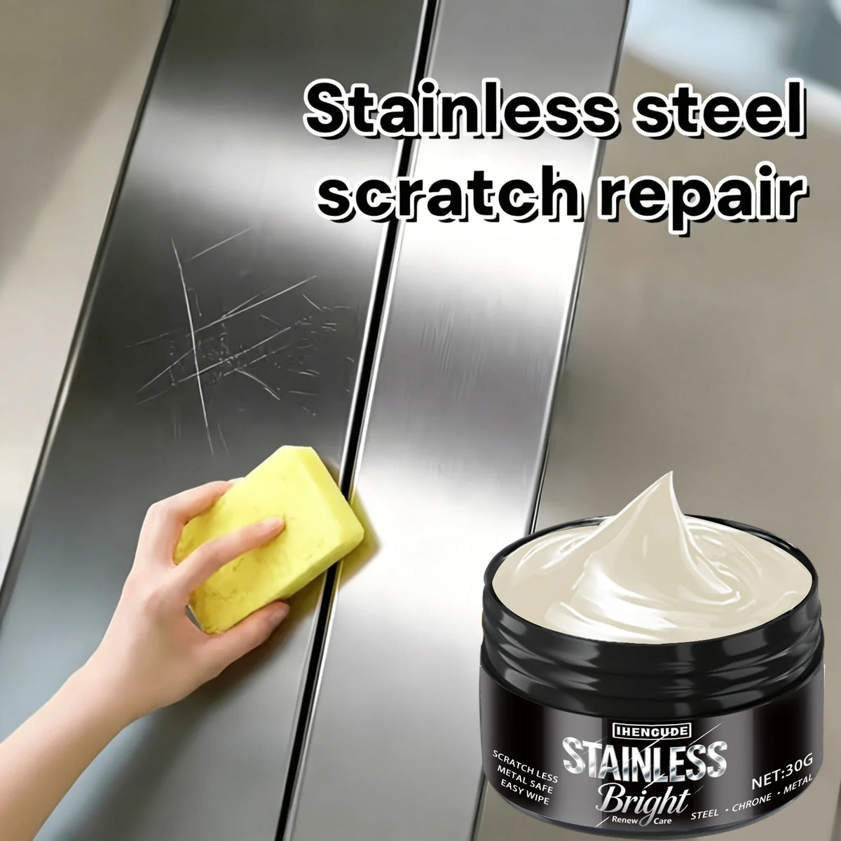Stainless Steel Scratch Repair Paste – Polish & Restore