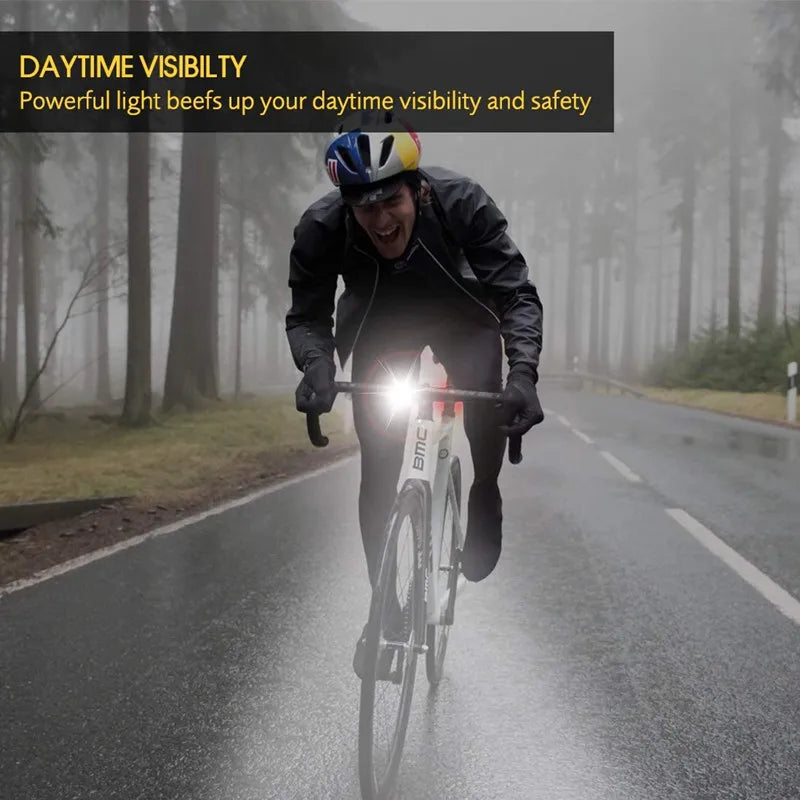 BUCKLOS USB Rechargeable LED Bike Light – Front & Rear Lamp