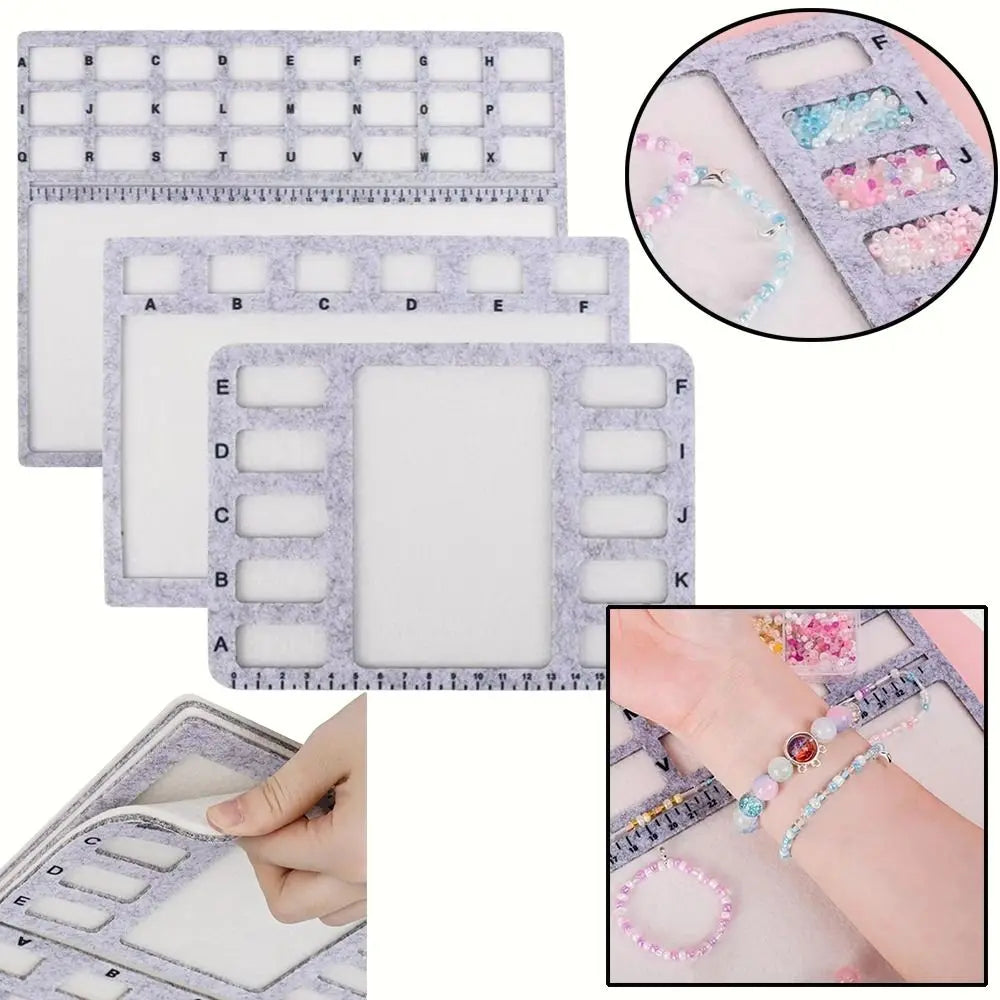 Felt Beading Tray with Scale Markings – Nonslip Bead Mat