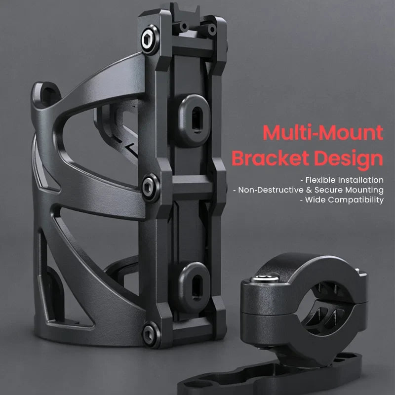 Bike & Motorcycle Handlebar Water Bottle Cage – ABS MTB Road