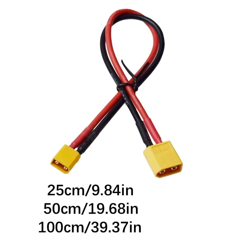 XT30 to XT60 Male Adapter Cable | 14AWG Silicone Wire