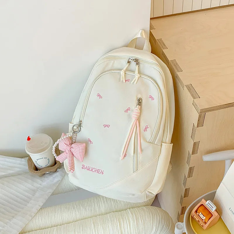 Korean Style Large Capacity Cute School Backpack for Girls