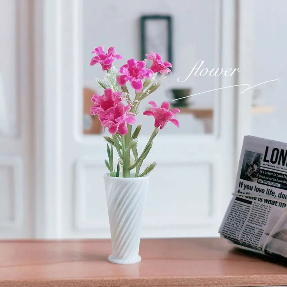 Resin Miniature Dollhouse Potted Plant | 1:12 Scale Lifelike