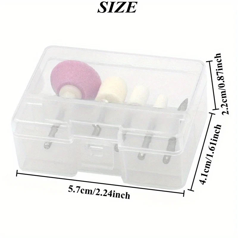 5-Pack Nail File Replacement Heads for Electric Nail Drill