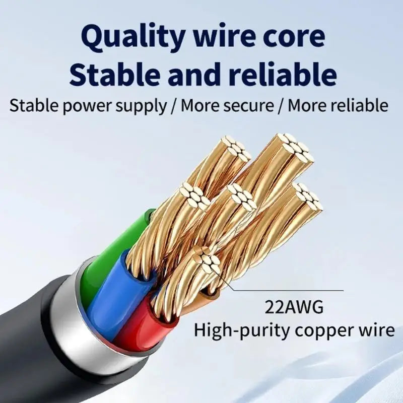6-Pin H2D Extension Cable for AMS 3D Printer – 1.5M Shielded