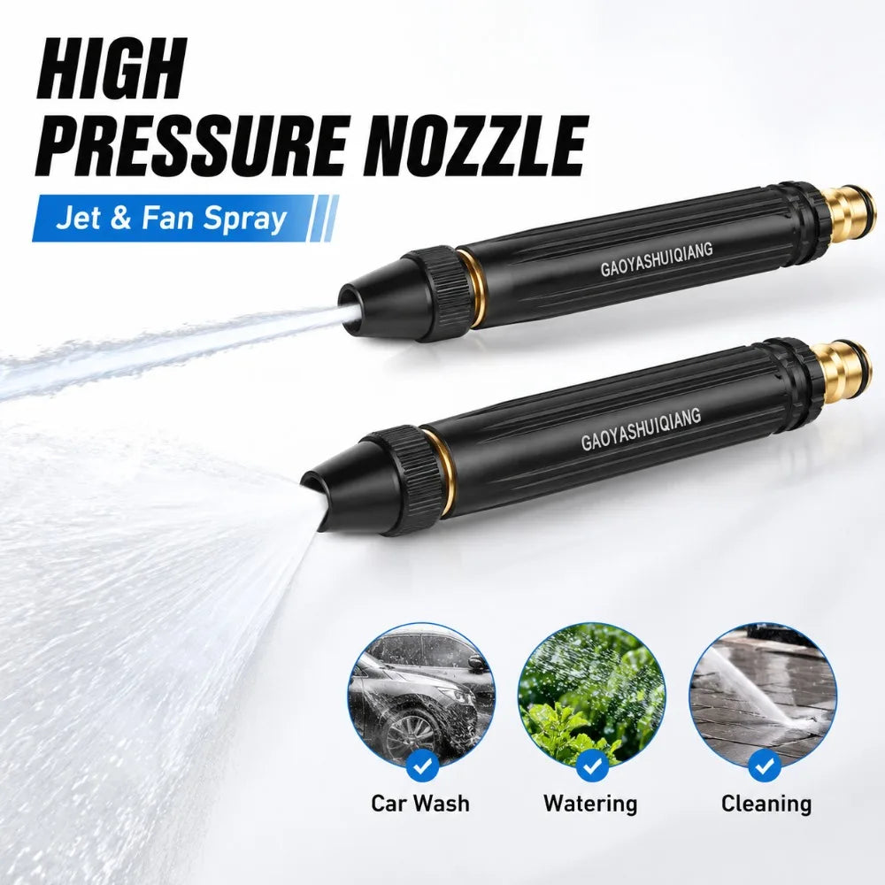 High-Pressure Car Wash Water Gun Nozzle | Garden Hose Spray
