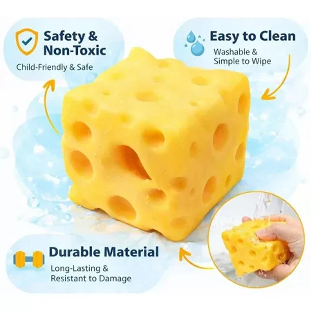 Cheese Slow Rebound Squeeze Toy – Squishy Desk Fidget Ornament
