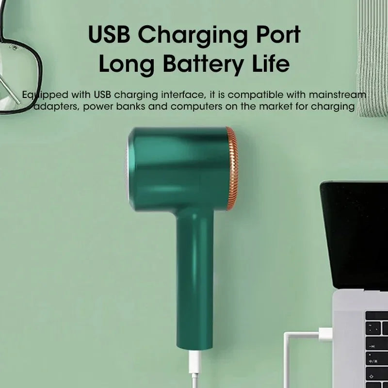USB Rechargeable Electric Lint Remover – Fabric Fuzz Shaver