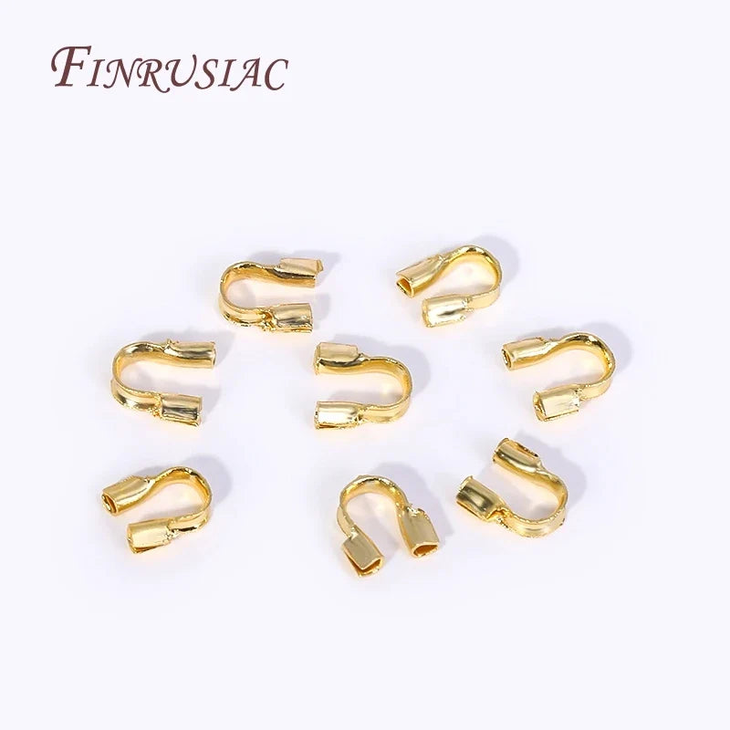 18K/14K Gold Plated Wire Guardian Cord Protectors | DIY Jewelry