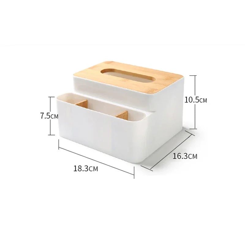 Plastic Desktop Storage Box – Remote & Cosmetics Organizer