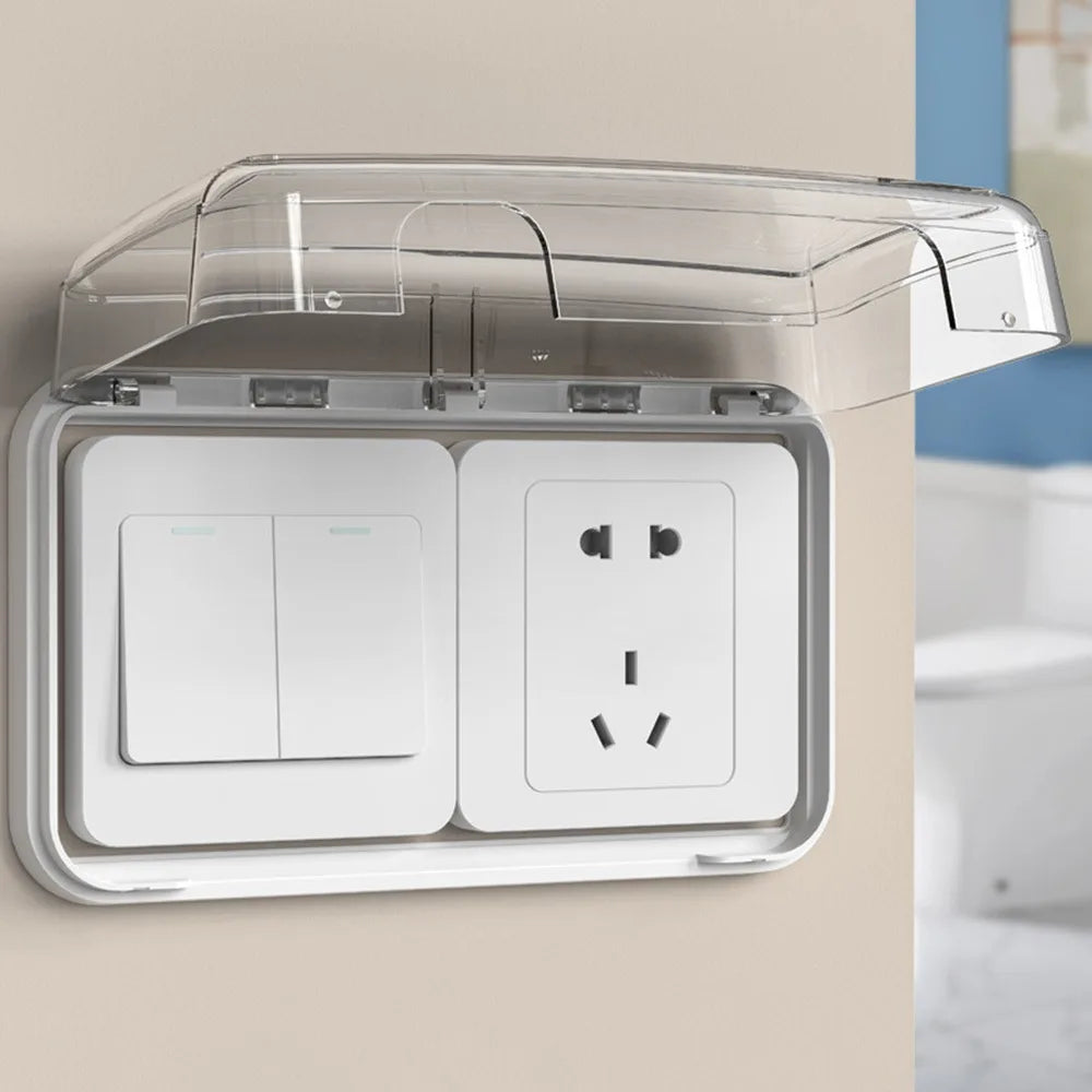 Waterproof 86 Type Outlet Switch Cover Box | Splash-Proof