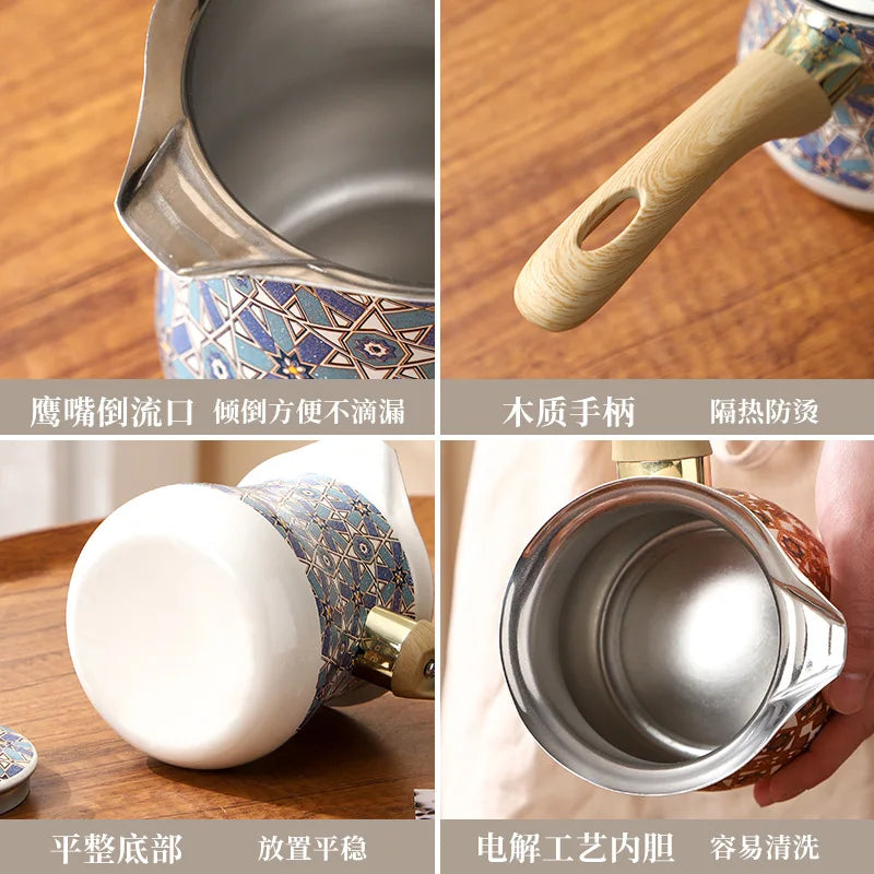 Nixie 550ml Turkish Coffee Pot – Stainless Steel Milk & Tea Maker