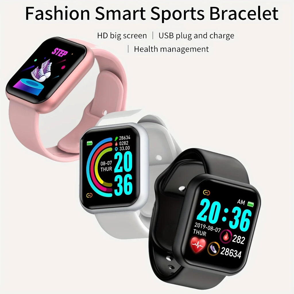 Smart Watch Fitness Tracker – Bluetooth Music & Heart Rate Monitor
