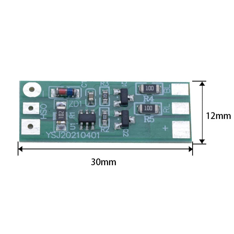 3–12V Red Blue Flashing LED Module for Bikes & Car Models