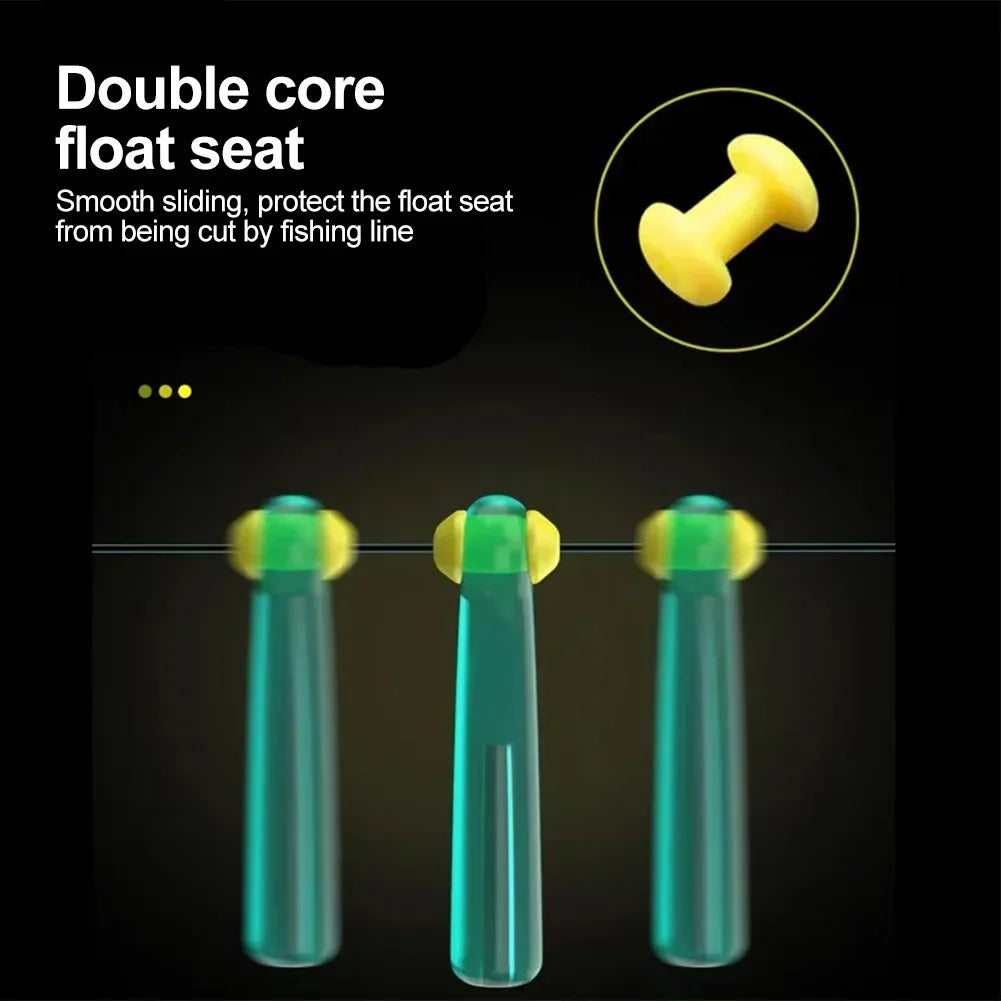 Silicone Fishing Float Bobber Seat Bean Holders – 20/50 Pcs