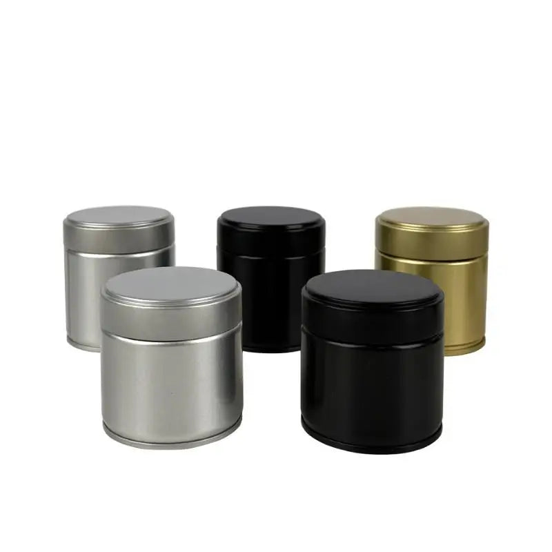 Mini Airtight Matcha Powder Tin Can | Portable Tinplate Jar