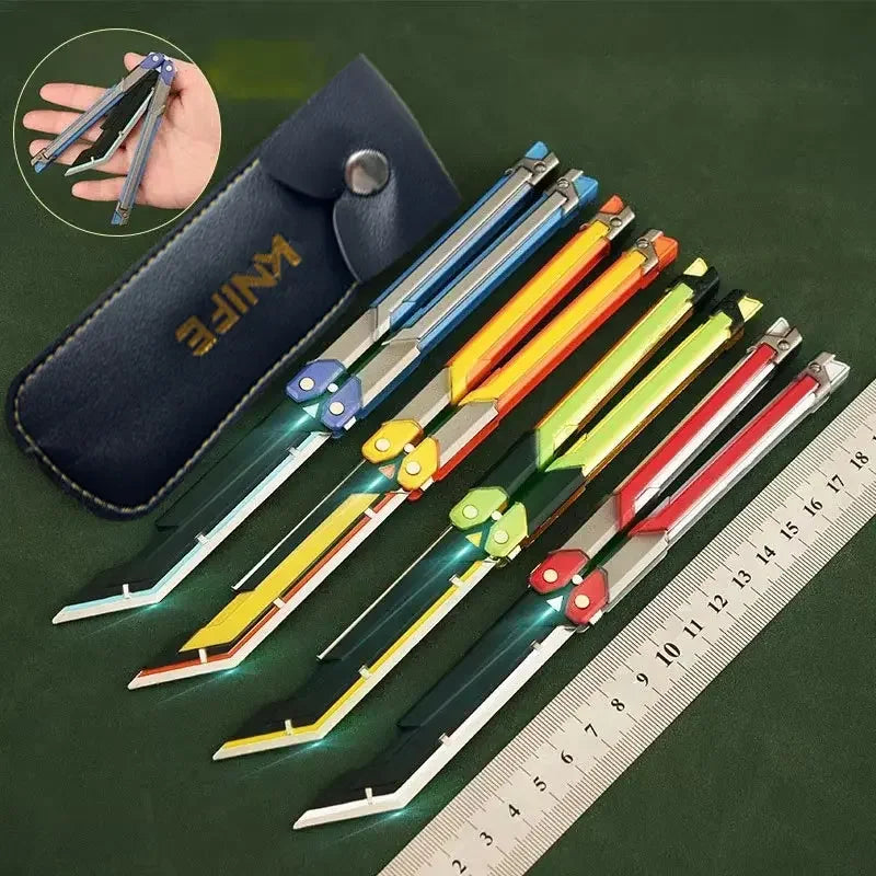 Valorant RGX Foldable Butterfly Knife Toy – 20cm Zinc Alloy