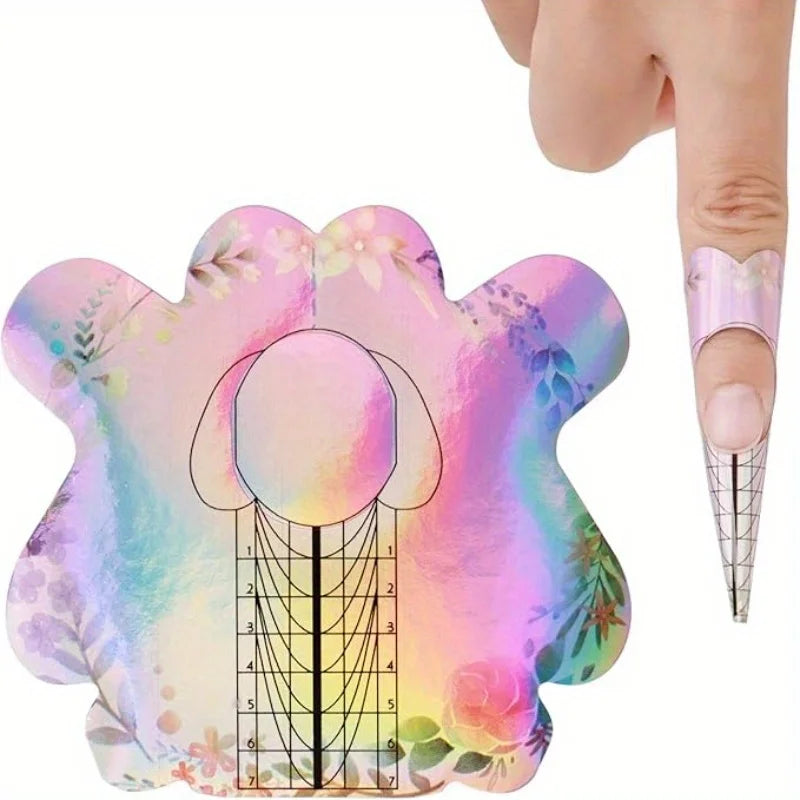 100/300Pcs Nail Extension Form Stickers for Gel & Acrylic