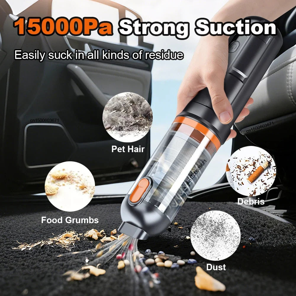 Raugee 15000Pa Cordless Handheld Car & Home Vacuum