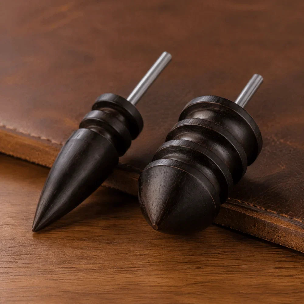 Sandalwood Leather Edge Burnisher Set – 2 Style Bits