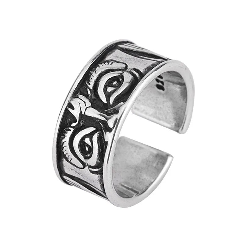 Vintage Punk Dragon Snake Tiger Adjustable Ring | Unisex