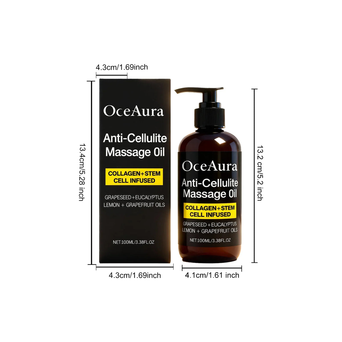 OceAura Orange Peel Body Oil – Nourishing & Moisturizing 100ml