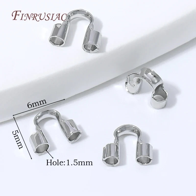 18K Gold Plated End Caps & U-Shape Wire Protectors | Jewelry