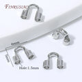18K Gold Plated Wire Guard U-Loop DIY Jewelry Findings