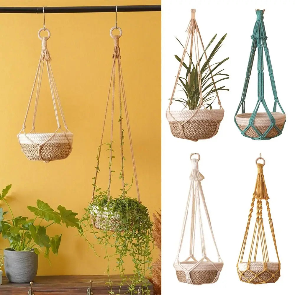 Macrame Plant Hanger Cotton Rope – Indoor & Balcony Décor