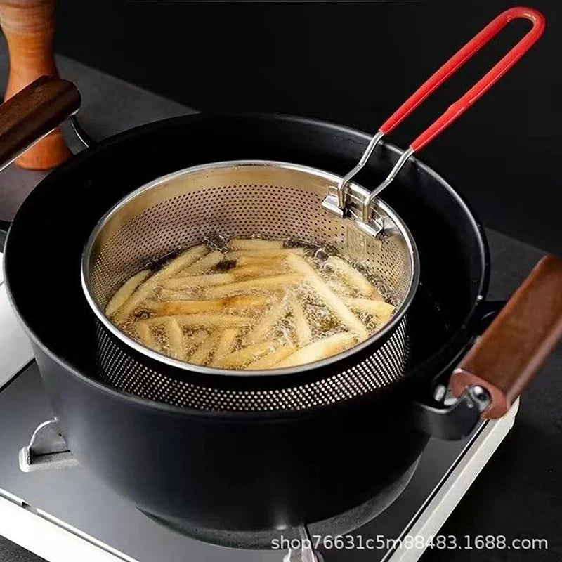 Stainless Steel Fry Basket Colander Strainer – 5 Sizes