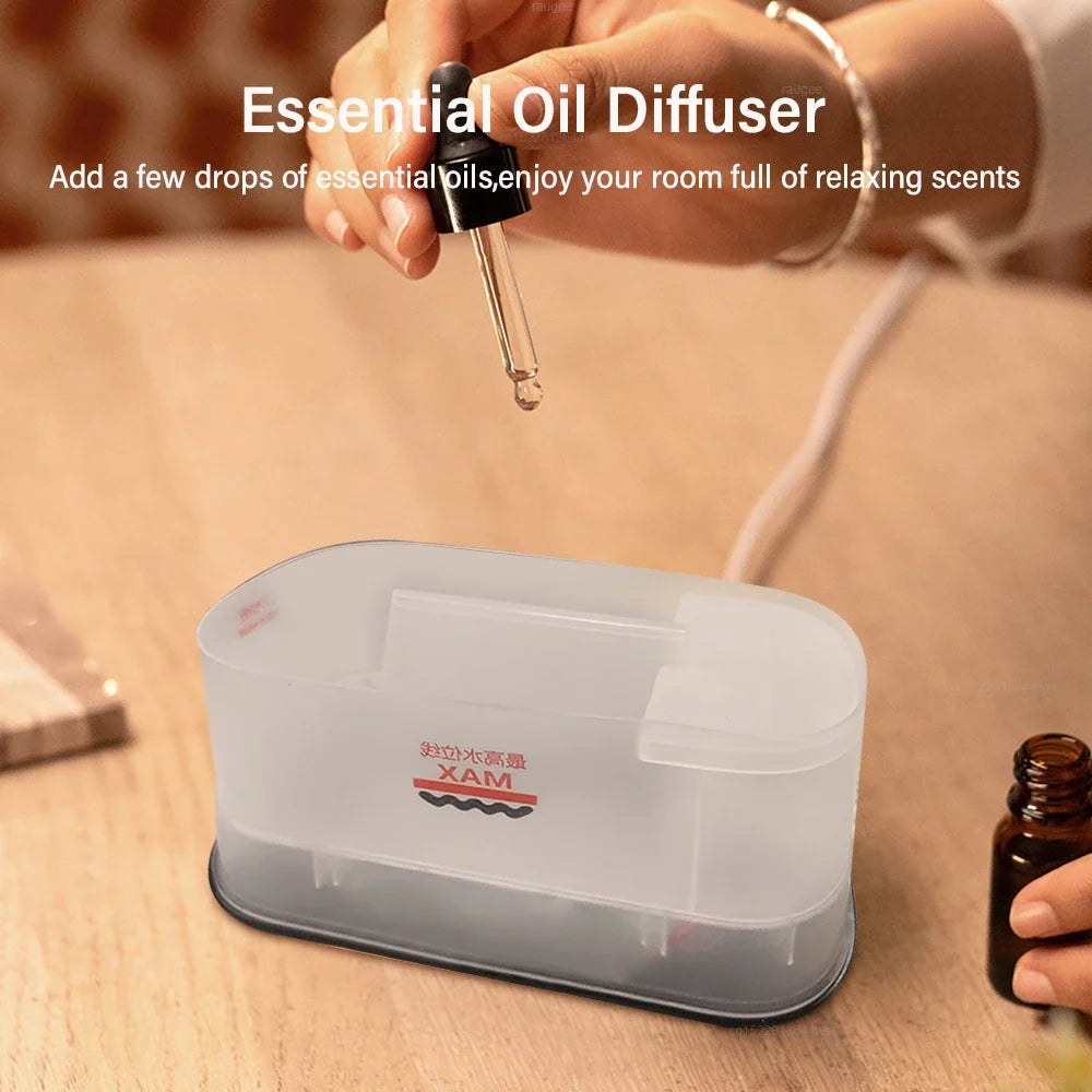 Flame Aroma Diffuser & Mini Humidifier with Night Light