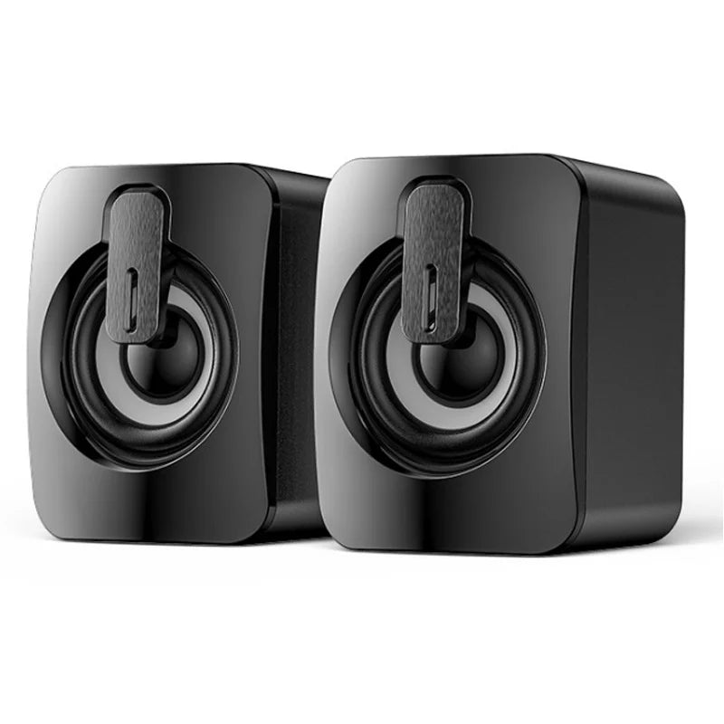 NOCCLILI USB Computer Speakers HIFI Stereo Subwoofer LED & Mic