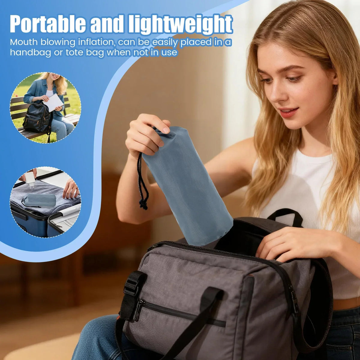 Inflatable Seat Cushion – Portable Ergonomic Support Cushion