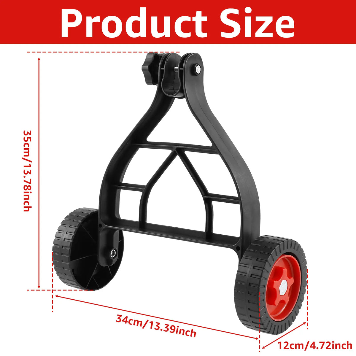 String Trimmer Support Wheel – Fits 23–28mm Shafts