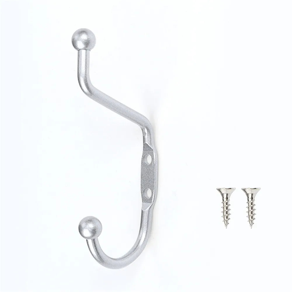 Vintage Zinc Alloy Wall Hooks Set – Coat, Towel & Key Hanger