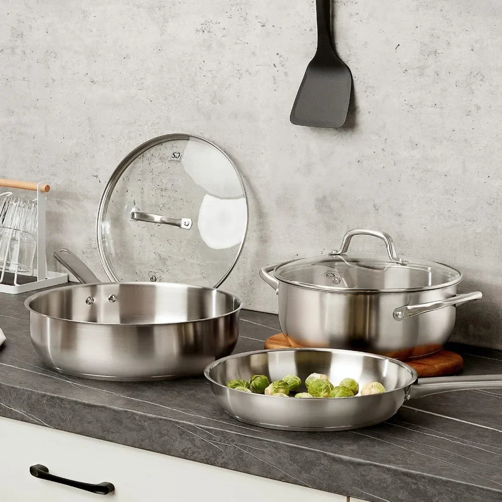 KOCH SYSTEME CS 10-Pc Stainless Steel Cookware Set | Induction
