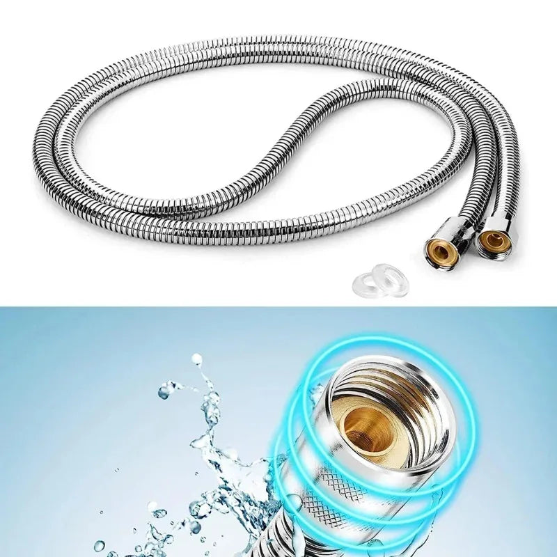 2M Stainless Steel Shower Hose Extension Tube | Bathroom